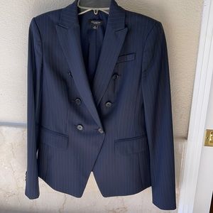 Ann Taylor navy virgin wool suit jacket &freebies